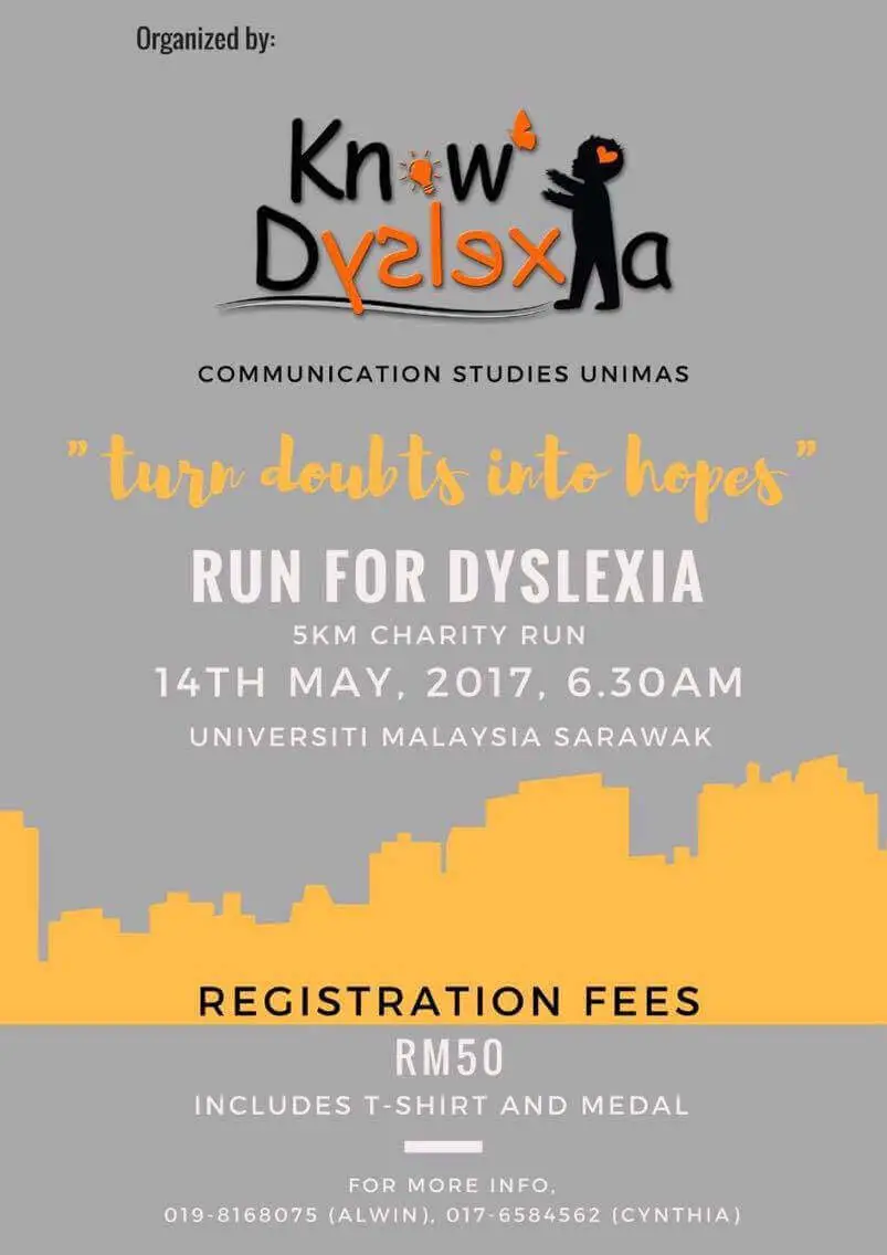 Larian Amal Untuk Dyslexia di UNIMAS