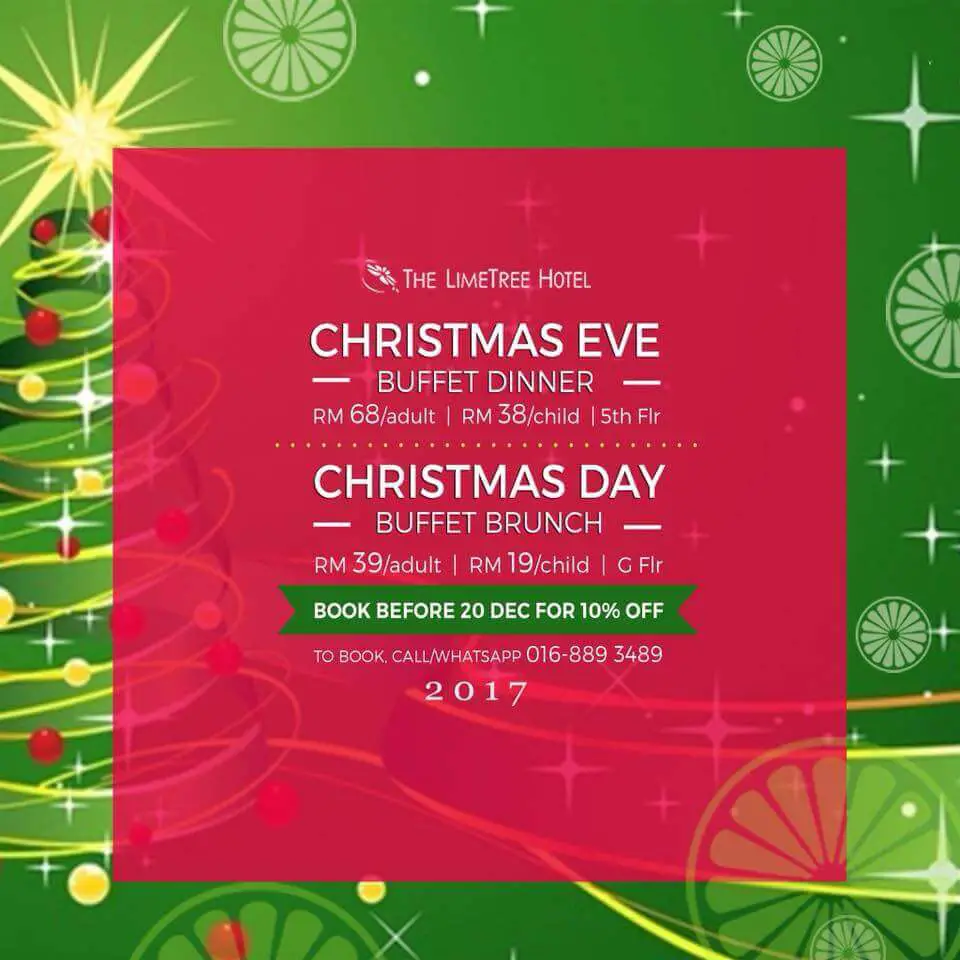 Senarai Harga dan Tawaran Menarik Untuk Christmas Dinner Di Kuching Untuk Tahun 2017