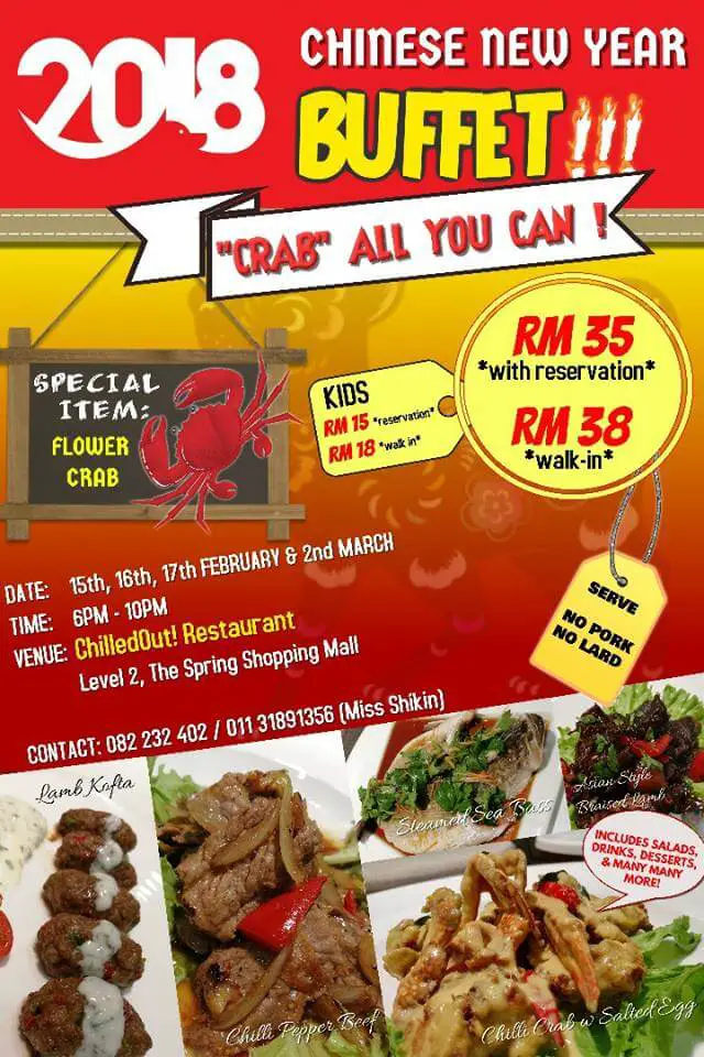 Nikmati Buffet Tahun Baru Cina Serendah RM99 Di Hotel Sekitar Kuching