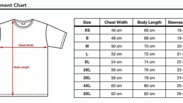 Rians measurement chart