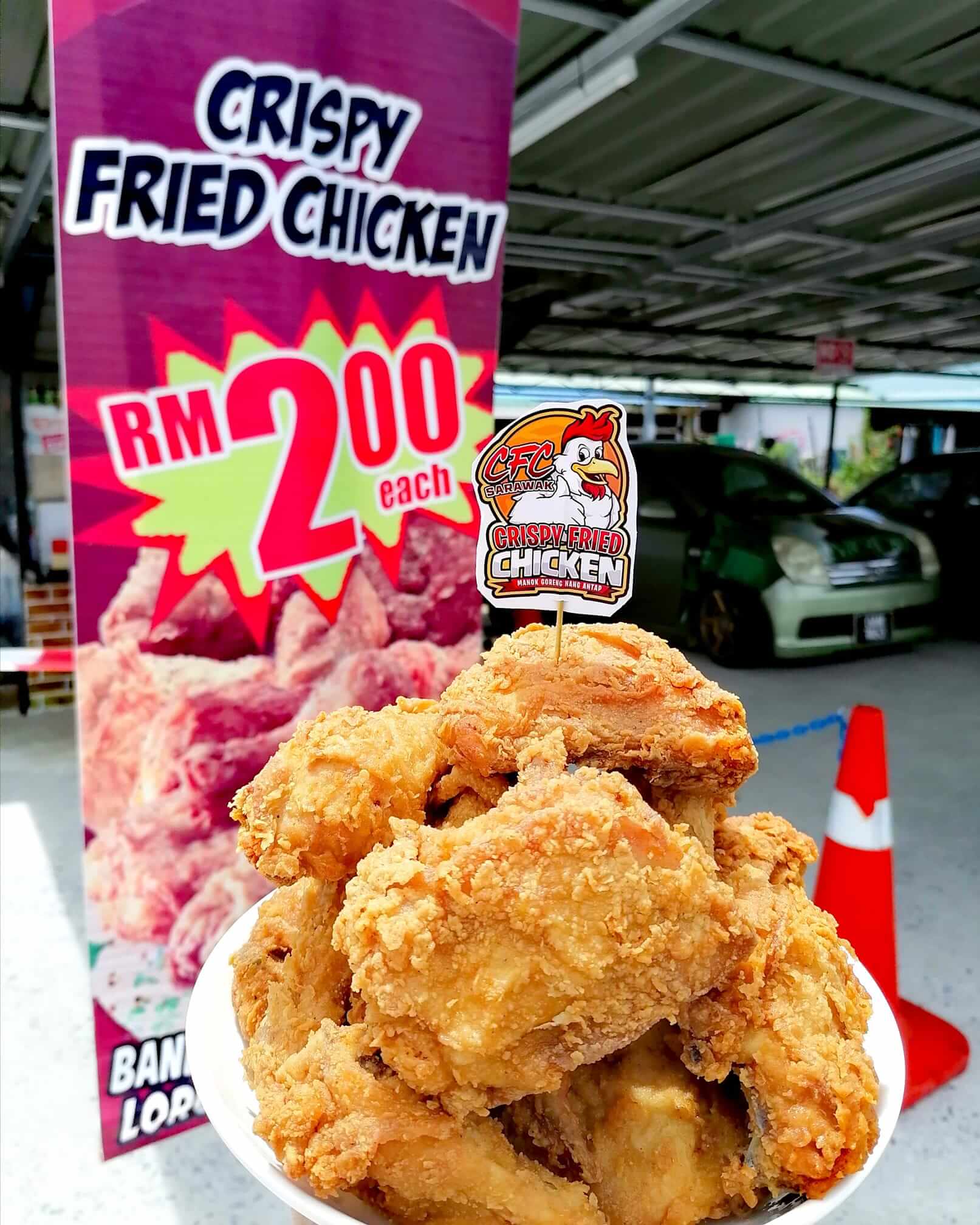 4 Ayam  Goreng  Crispy  RM2 Power Di Kuching Part 2